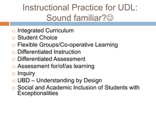 Accessible Learning - UDL