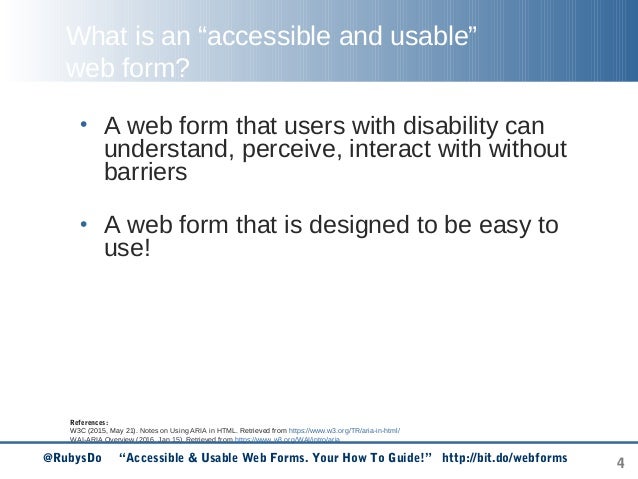 accessible usable web forms your how to guide w3c form