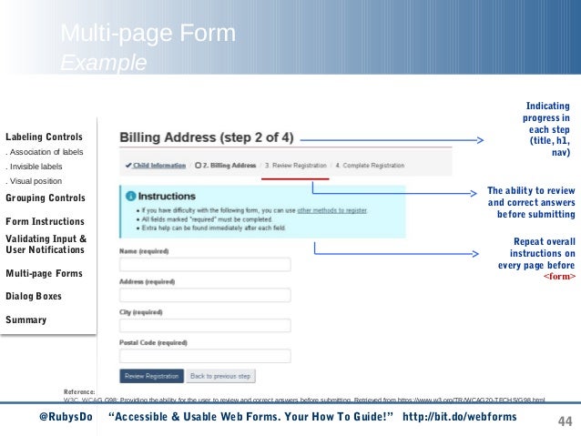 accessible usable web forms your how to guide w3c form