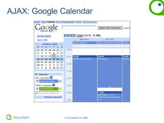 AJAX: Google Calendar 