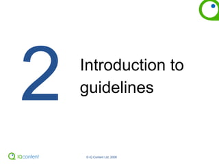 Introduction to guidelines 2 