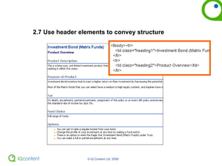 2.7 Use header elements to convey structure 