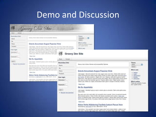 Demo and Discussion