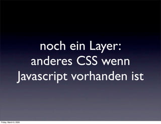 Accessible Javascript mit Frameworks - Best of Accessibility 2008