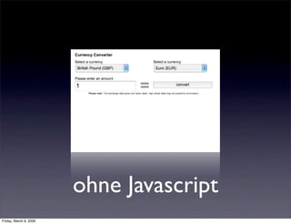 Accessible Javascript mit Frameworks - Best of Accessibility 2008