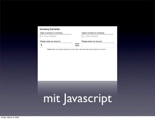Accessible Javascript mit Frameworks - Best of Accessibility 2008