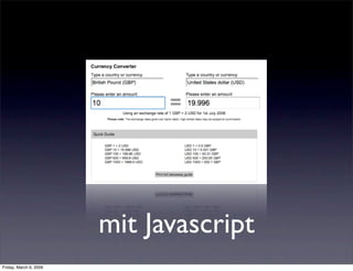 Accessible Javascript mit Frameworks - Best of Accessibility 2008