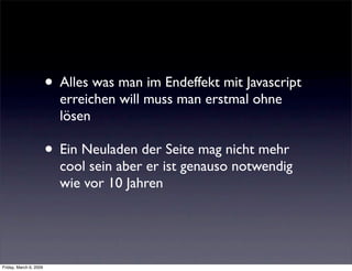 Accessible Javascript mit Frameworks - Best of Accessibility 2008