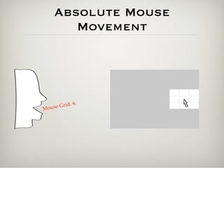 Absolute Mouse
        Movement




      G rid. 6.
Mouse
 