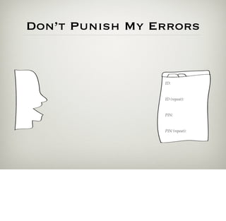 Don’t Punish My Errors


                 ID:



                 ID (repeat):



                 PIN:



                 PIN (repeat):
 