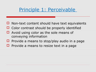 Non Text Content Accessible computing | PPT
