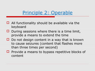 Describing Operable Accessible computing | PPT