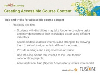 Creating Accessible Course Content | PPTX