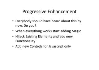 Accessible Javascript - Barcamp Brighton 2