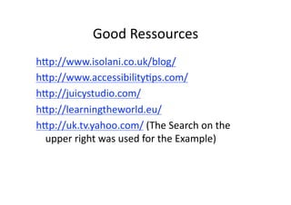 Accessible Javascript - Barcamp Brighton 2