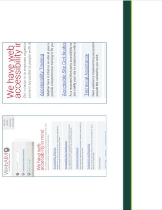 Accessible Mobile Website Design and Evaluation - James Jackson