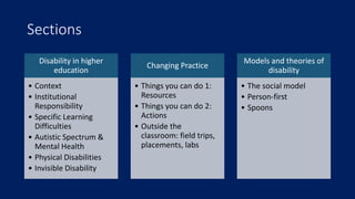 Accessible teaching for students with disabilities | PPT