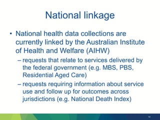 Accessing and using linked health data | PPTX