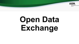 Open Data
Exchange
 