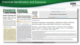 Chemical Identification and Exposure
 