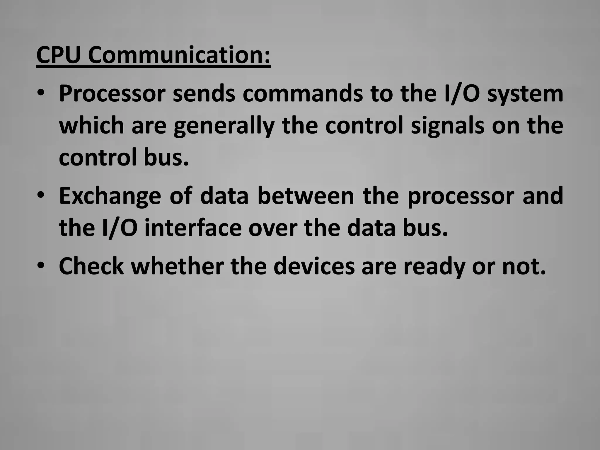 Accessing I/O Devices | PPT