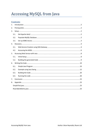 Accessing my sql_from_java | PDF