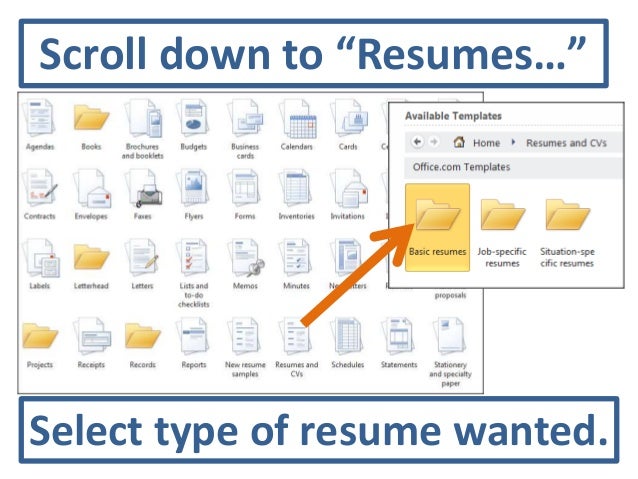 Resume Template In Microsoft Word 2010 from image.slidesharecdn.com