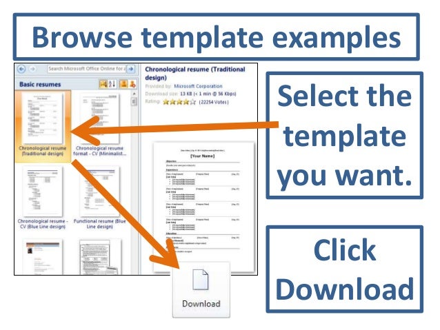 Resume templates in word 2010