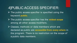 Access modifiers in java | PPT