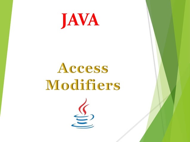 Access modifiers in java | PPT