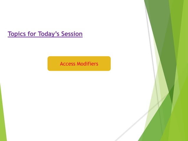 Access modifiers in java | PPTX