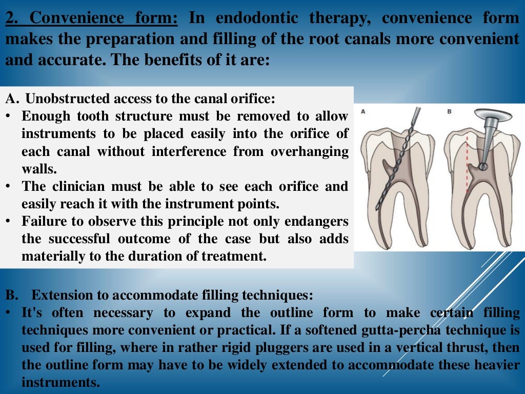 Access opening of molar teeth
