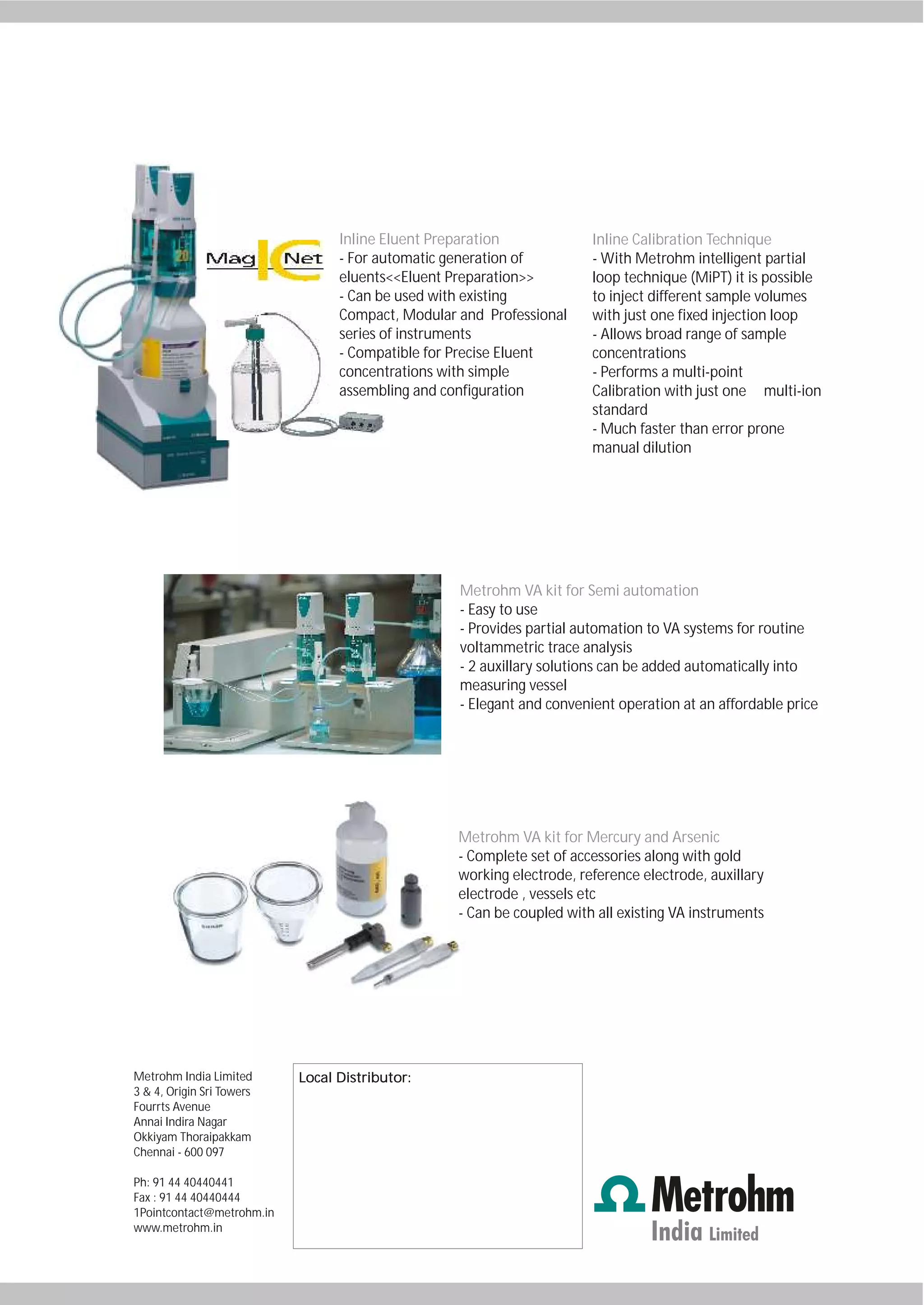 Accessories by Metrohm India PDF