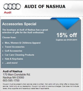 Accessories & souvenirs special – audi of nashua nh