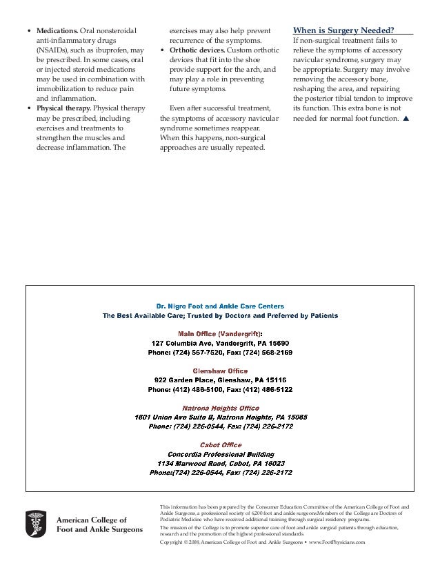 Accessory navicular syndrome