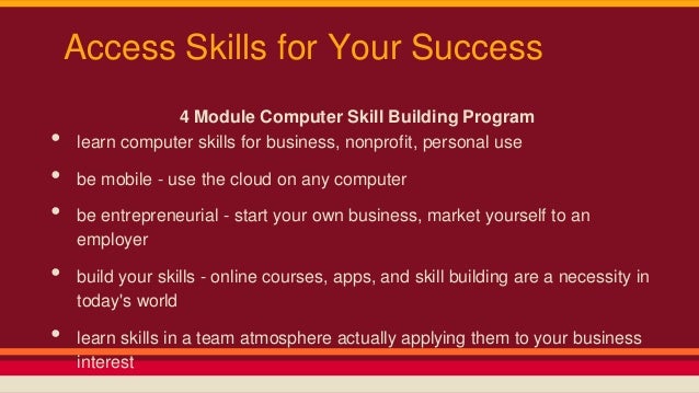 what are computer skills