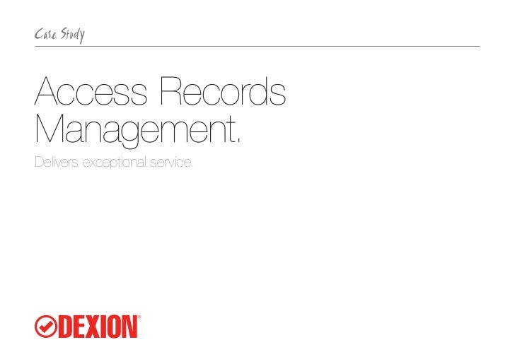 Access records management case study