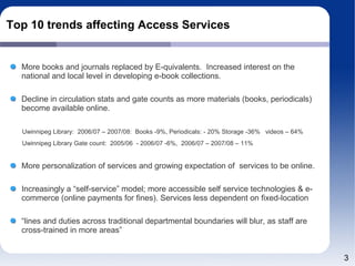 Access Services Presentation 22102009 | PDF