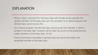 Access specifier | PPT