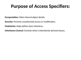 access specifiers.pptx ACCESS SPECIFIERS | PPTX