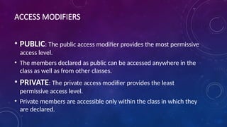 ACCESS SPECIFIERS AND ACCESS MODIFIERS IN C#.pptx