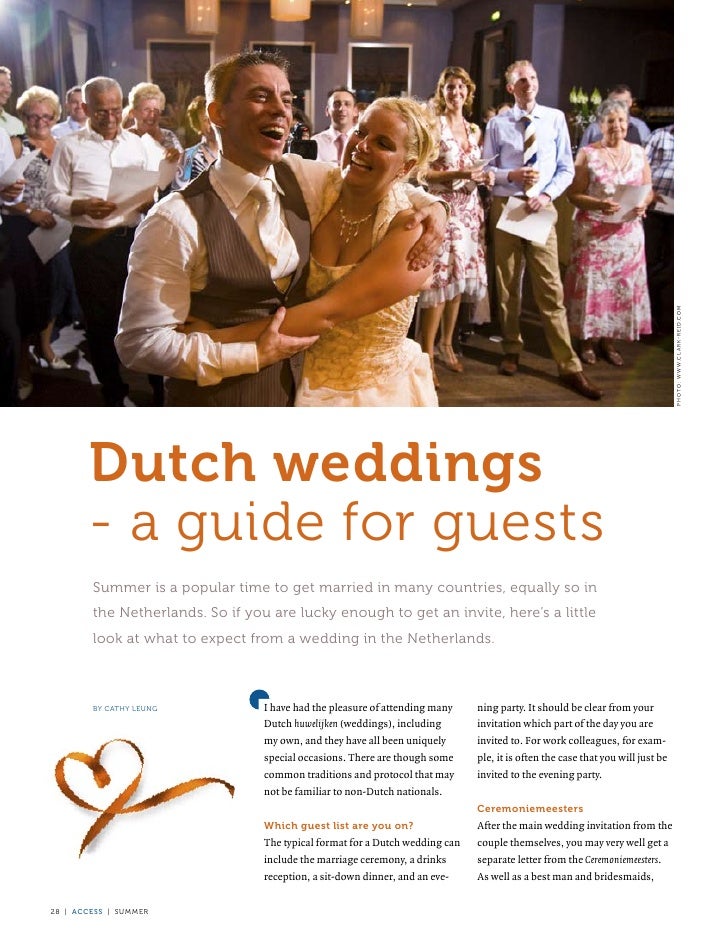 Lifestyle Dutch Weddings Access Summer 2011