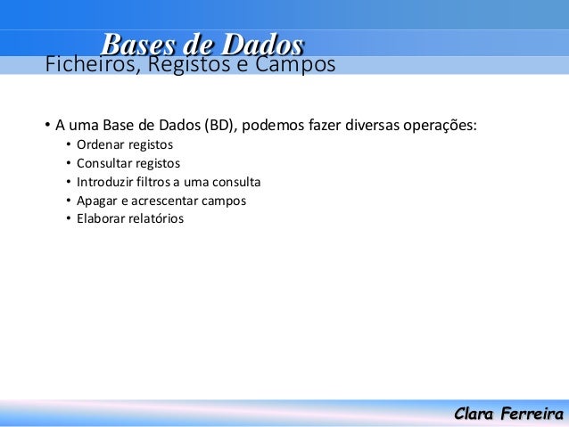 Relatorio bases de dados
