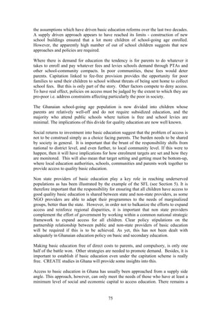 Access to basic education in ghana | PDF