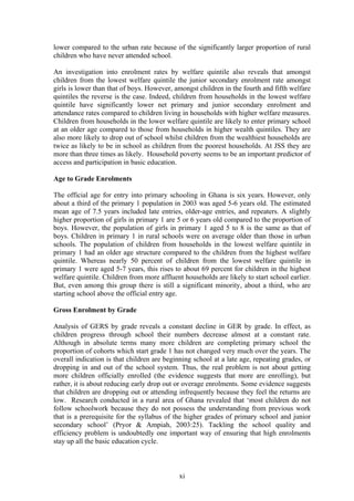 Access to basic education in ghana | PDF
