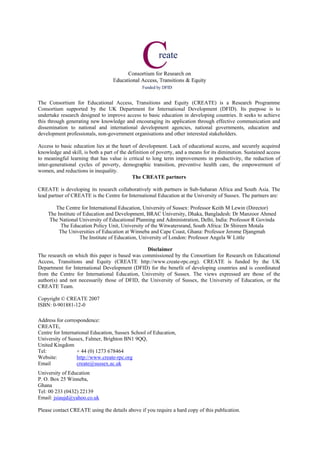 Access to basic education in ghana | PDF