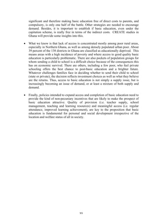 Access to basic education in ghana | PDF