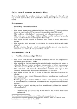 Access to basic education in ghana | PDF
