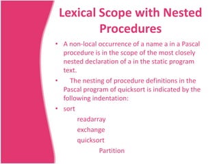 Access to non local names | PPTX