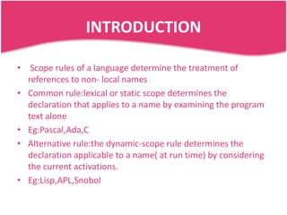 Access to non local names | PPTX